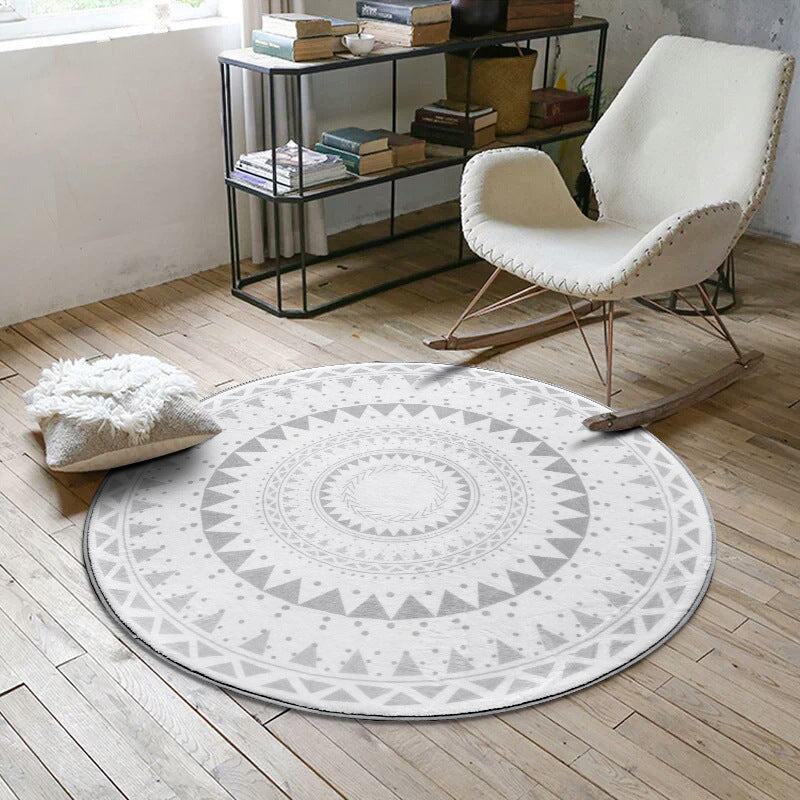 60x60cm Round Bathroom Rug Non-slip Soft Area Mat for Bath Bedroom Playroom 60x60cm Round Bathroom Rug Non-slip Soft Area Mat for Bath Bedroom Playroom